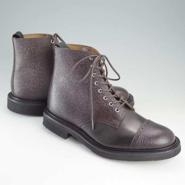 新品★トリッカーズ SIZE 7【定価￥99,000-★カントリーブーツ/M5629】カーフ×グレインレザー/濃茶/メンズ/Tricker's★f101