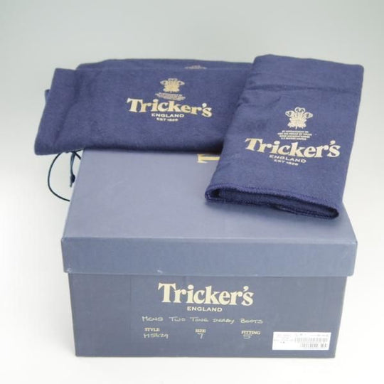 新品★トリッカーズ SIZE 7【定価￥99,000-★カントリーブーツ/M5629】カーフ×グレインレザー/濃茶/メンズ/Tricker's★f101
