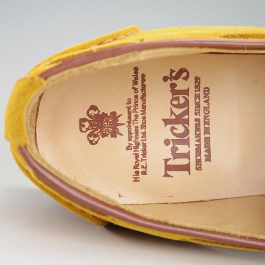 未使用★トリッカーズ SIZE 8【★タッセルローファー/7165/CHELSEA】スリッポン/スエード/薄茶/メンズ/Tricker's★f102