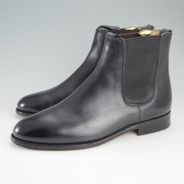 極上★トリッカーズ SIZE 7.5【貴重★ドレスライン/サイドゴアブーツ/M5652】チェルシーブーツ/カーフ/黒/メンズ/Tricker's★f103