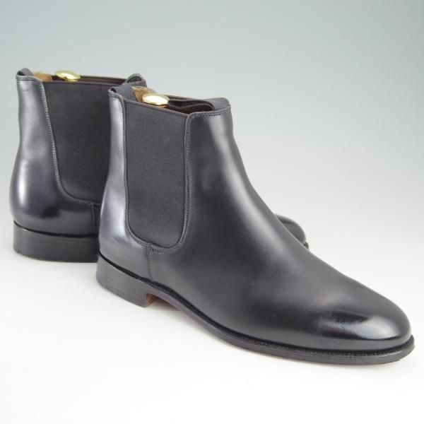 極上★トリッカーズ SIZE 7.5【貴重★ドレスライン/サイドゴアブーツ/M5652】チェルシーブーツ/カーフ/黒/メンズ/Tricker's★f103