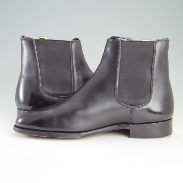 極上★トリッカーズ SIZE 7.5【貴重★ドレスライン/サイドゴアブーツ/M5652】チェルシーブーツ/カーフ/黒/メンズ/Tricker's★f103