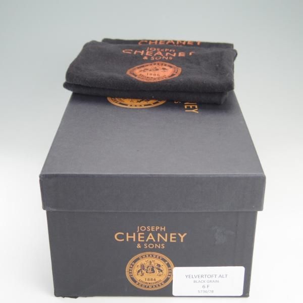 極上★(英)チーニー 6F【定価￥63,720-★ダイナイトソール仕様/YELVERTOFT】1886ラスト/ロングウイング/グレインレザー/黒/CHEANEY★f106