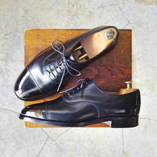 極上★(英)チーニー 7.5E【★ロイドフットウェア別注/Lloyd Footwear】Mシリーズ/89ラスト/ストレートチップ/カーフ/黒/CHEANEY★f107