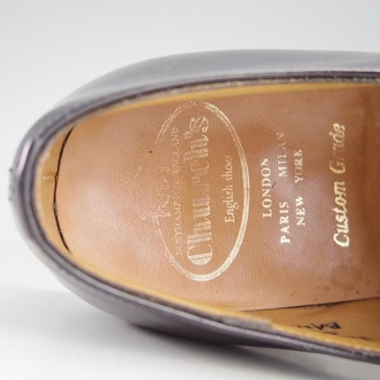 極上★チャーチ 80F/UK8【貴重★73ラスト/ブックバインダーカーフ/コンサル同仕様】4都市ロゴ過渡期/BALMORAL/黒/Church's★f110