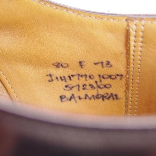 極上★チャーチ 80F/UK8【貴重★73ラスト/ブックバインダーカーフ/コンサル同仕様】4都市ロゴ過渡期/BALMORAL/黒/Church's★f110