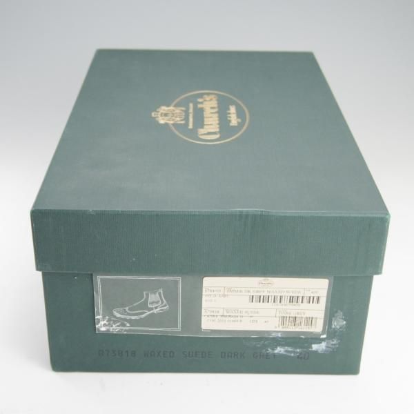 美品★チャーチ メンズUK6.5程度(レディース27cm)【貴重★ワックススエード仕様/EMMIE】サイドゴアブーツ/灰/Church's★f111