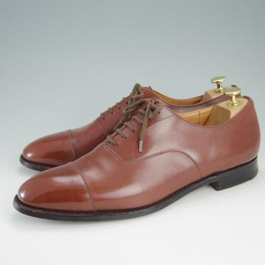 極上★チャーチ UK11程度/115D【旧チャーチ★CONSUL/コンサル/73ラスト】3都市ロゴ/ストレートチップ/カーフ/茶/Church's★f112