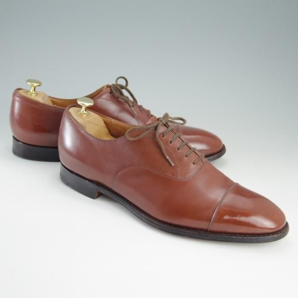 極上★チャーチ UK11程度/115D【旧チャーチ★CONSUL/コンサル/73ラスト】3都市ロゴ/ストレートチップ/カーフ/茶/Church's★f112