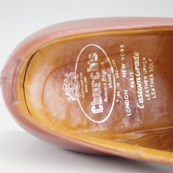 極上★チャーチ UK11程度/115D【旧チャーチ★CONSUL/コンサル/73ラスト】3都市ロゴ/ストレートチップ/カーフ/茶/Church's★f112