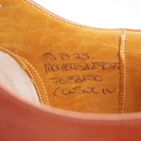 極上★チャーチ UK11程度/115D【旧チャーチ★CONSUL/コンサル/73ラスト】3都市ロゴ/ストレートチップ/カーフ/茶/Church's★f112