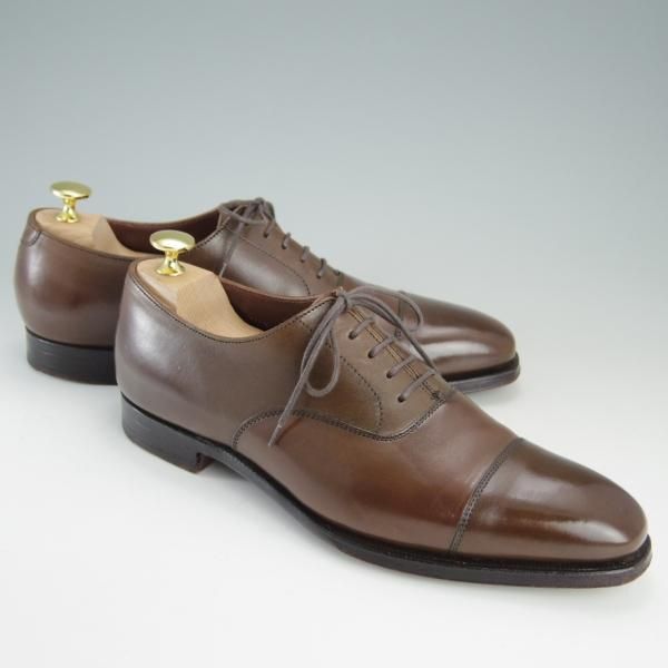 極上★クロケット&ジョーンズ 6D【定価￥96,120-★ハンドグレードライン/WILTON】ストレートチップ/カーフ/茶/Crockett&Jones★f113