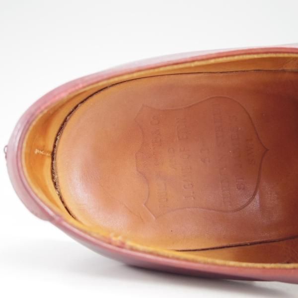 極上★クロケット&ジョーンズ 6.5E【★(英)ポールセンスコーン別注/Poulsen Skone】パンチドキャップトゥ/カーフ/Crockett&Jones★f114