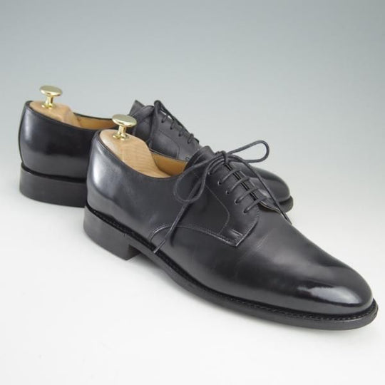 美品★ロイドフットウェア 7E【ダイナイトソール仕様★(英)BARKER製/バーカー】Vシリーズ/プレーントゥ/カーフ/黒/Lloyd Footwear★f115