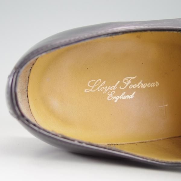 美品★ロイドフットウェア 7E【ダイナイトソール仕様★(英)BARKER製/バーカー】Vシリーズ/プレーントゥ/カーフ/黒/Lloyd Footwear★f115