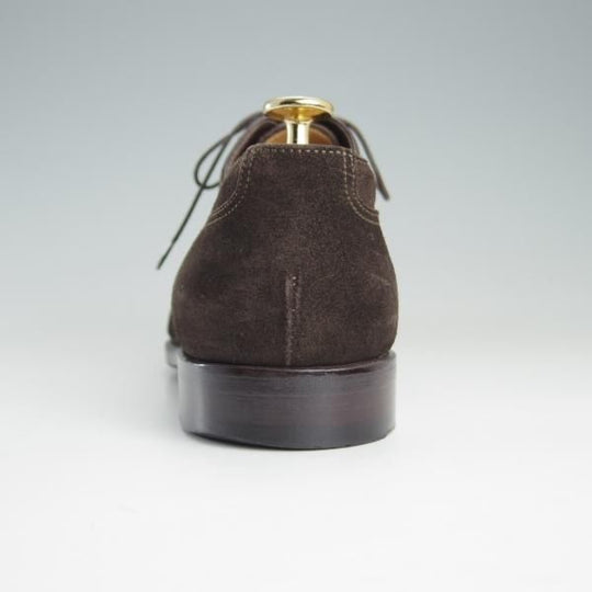 極上★(伊)サントーニ SIZE 5.5【上級★グッドイヤーウェルテッド製法/13177】ストレートチップ/スエード/濃茶/メンズ/Santoni★f116