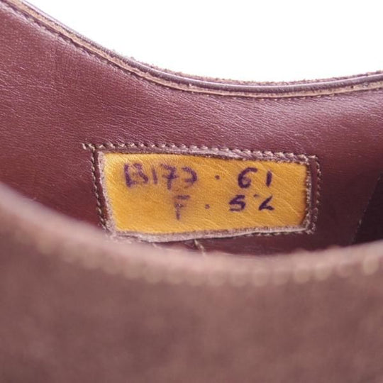 極上★(伊)サントーニ SIZE 5.5【上級★グッドイヤーウェルテッド製法/13177】ストレートチップ/スエード/濃茶/メンズ/Santoni★f116