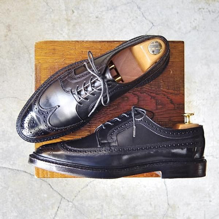 極美品★(米)アレンエドモンズ 8D【定価￥75,900-★MacNeil/マクニール】ロングウイング/カーフ/黒/メンズ/ALLEN EDMONDS★f117