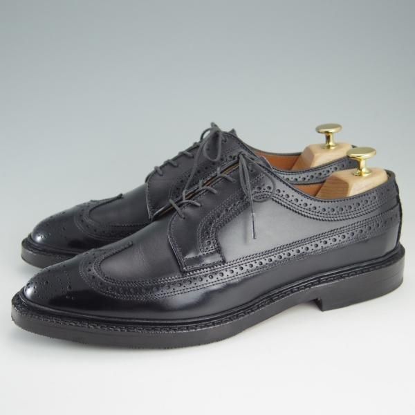 極美品★(米)アレンエドモンズ 8D【定価￥75,900-★MacNeil/マクニール】ロングウイング/カーフ/黒/メンズ/ALLEN EDMONDS★f117