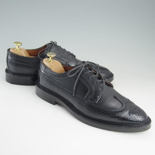 極美品★(米)アレンエドモンズ 8D【定価￥75,900-★MacNeil/マクニール】ロングウイング/カーフ/黒/メンズ/ALLEN EDMONDS★f117
