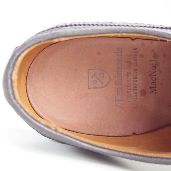 極美品★(米)アレンエドモンズ 8D【定価￥75,900-★MacNeil/マクニール】ロングウイング/カーフ/黒/メンズ/ALLEN EDMONDS★f117