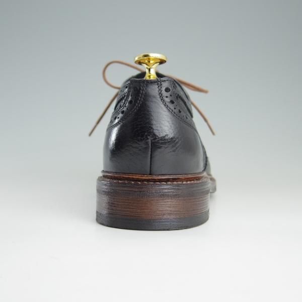 極美品★(スペイン製)Berwick/バーウィック SIZE 6.5【貴重★クーズー革/KUDU/グッドイヤーウェルテッド製法】フルブローグ/黒★f118