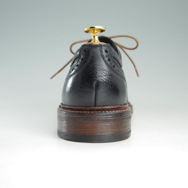 極美品★(スペイン製)Berwick/バーウィック SIZE 6.5【貴重★クーズー革/KUDU/グッドイヤーウェルテッド製法】フルブローグ/黒★f118