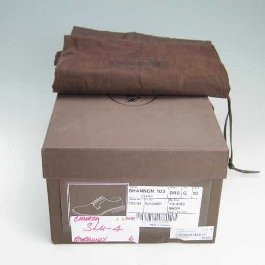 極上★チャーチ 60G/UK6【モデル定価￥103,400-★シャノン/SHANNON】103ラスト/5都市ロゴ/ポリッシュドバインダーカーフ/Church's★f119