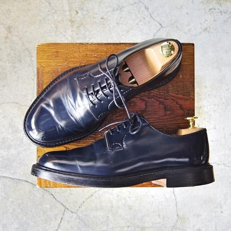 極上★チャーチ 65F/UK6.5【モデル定価￥103,400-★シャノン/SHANNON】103ラスト/ポリッシュドバインダーカーフ/紺/Church's★f120