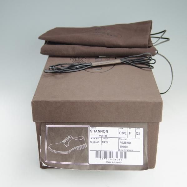 極上★チャーチ 65F/UK6.5【モデル定価￥103,400-★シャノン/SHANNON】103ラスト/ポリッシュドバインダーカーフ/紺/Church's★f120