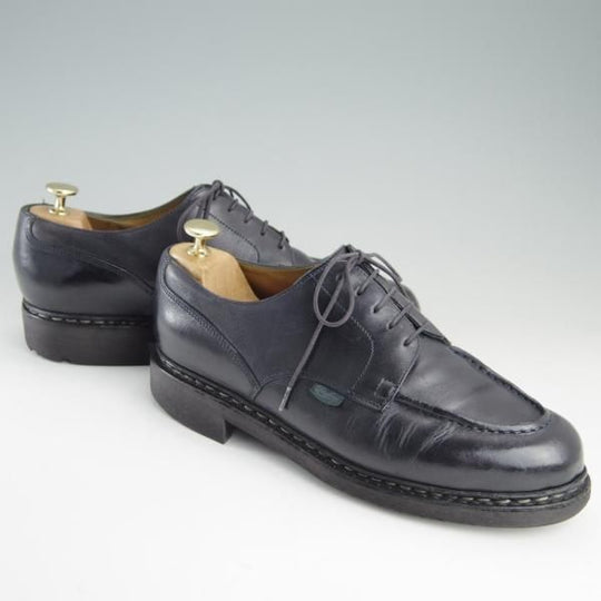 極上★パラブーツ SIZE 8【定価￥71,500-★シャンボード/CHAMBORD】TEXソール/リスレザー/NUIT/紺/Uチップ/Paraboot★f122