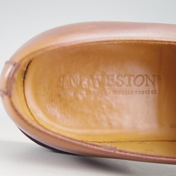 極上★J.M.ウェストン 6D【定価￥132,000-★スプリットトゥ・クラシックダービー/598】22ラスト/Uチップ/タン/Weston/ウエストン★f123