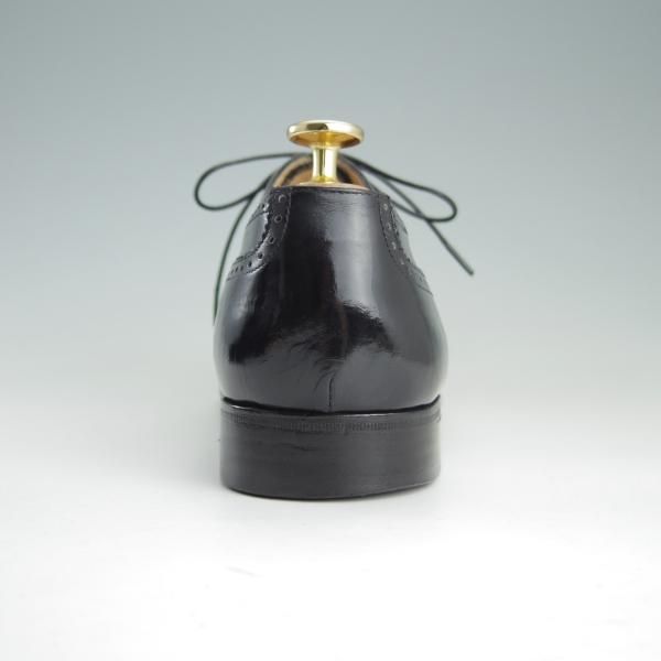 極上★(伊)サルヴァトーレ・フェラガモ 7.5D【★フルブローグ】カーフ/黒/メンズ/Salvatore Ferragamo★f126