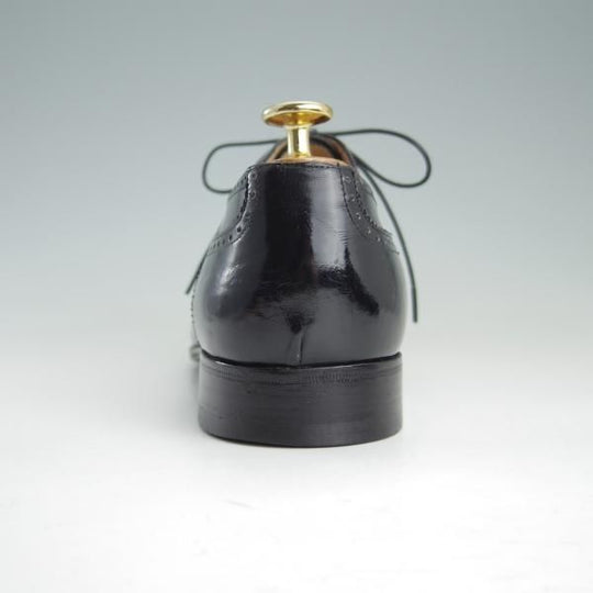 極上★(伊)サルヴァトーレ・フェラガモ 7.5D【★フルブローグ】カーフ/黒/メンズ/Salvatore Ferragamo★f126