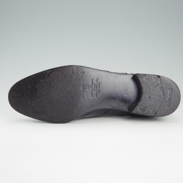 極上★(伊)サルヴァトーレ・フェラガモ 7.5D【★フルブローグ】カーフ/黒/メンズ/Salvatore Ferragamo★f126