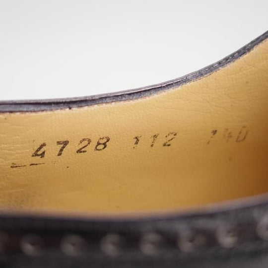 極上★(伊)サルヴァトーレ・フェラガモ 7.5D【★フルブローグ】カーフ/黒/メンズ/Salvatore Ferragamo★f126