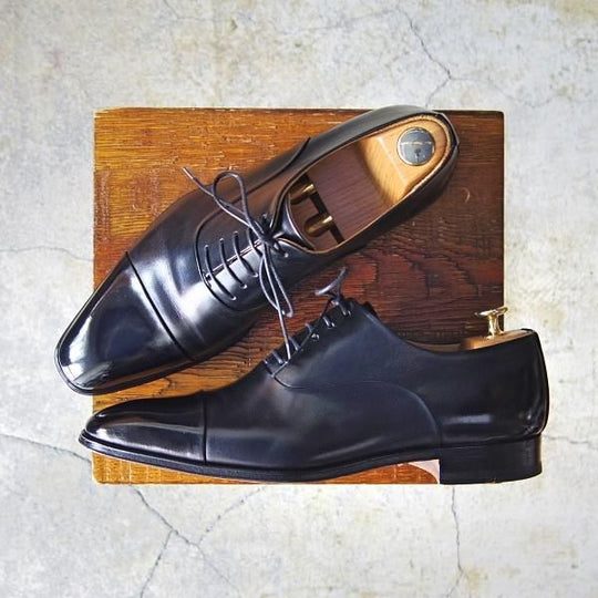 極美品★(スペイン製)マグナーニ SIZE 39【★ボロネーゼ製法/ストレートチップ】9967/カーフ/黒/メンズ/MAGNANNI★f128