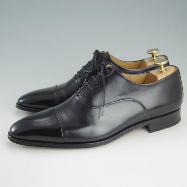 極美品★(スペイン製)マグナーニ SIZE 39【★ボロネーゼ製法/ストレートチップ】9967/カーフ/黒/メンズ/MAGNANNI★f128