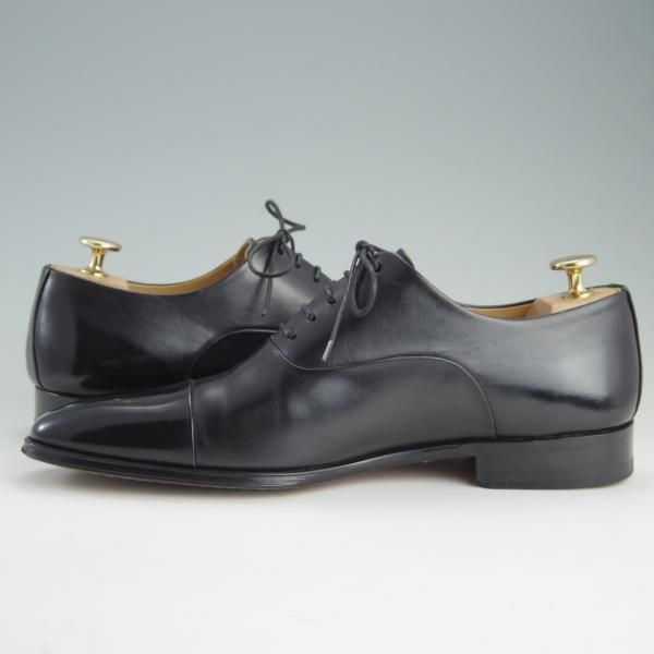 極美品★(スペイン製)マグナーニ SIZE 39【★ボロネーゼ製法/ストレートチップ】9967/カーフ/黒/メンズ/MAGNANNI★f128