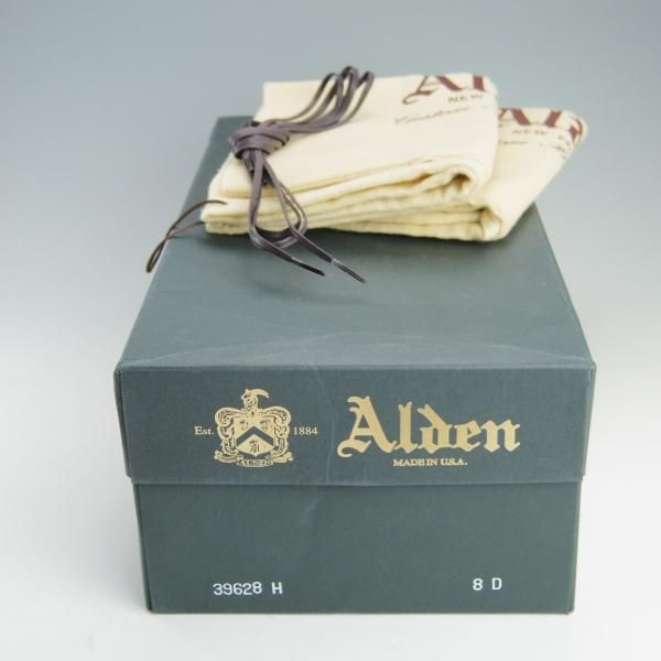 新品★オールデン 8D【貴重★コードバン仕様/(米)J.CREW別注】39628H/バリーラスト/パンチドキャップトゥ/ブーツ/#8/赤茶/Alden★f130