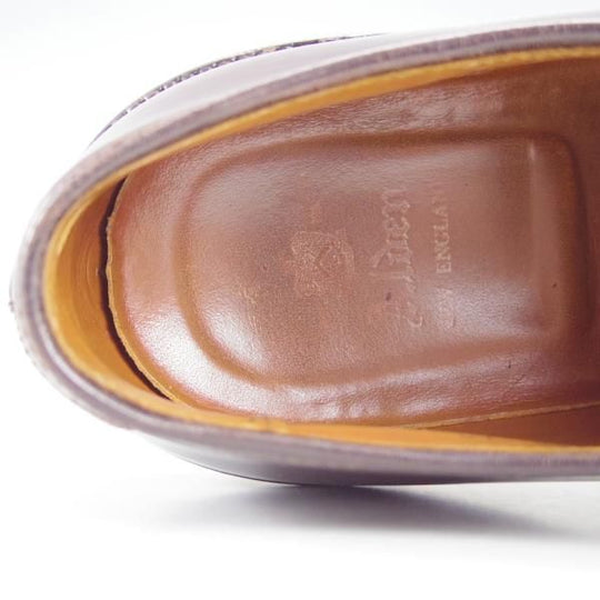 極上★オールデン 7D【定価￥138,600-★コードバン仕様/990】バリーラスト/プレーントゥ/#8/赤茶/メンズ/Alden★f132