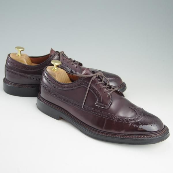 美品★オールデン 8D【定価￥140,800-★コードバン仕様/975】バリーラスト/ロングウイング/#8/赤茶/メンズ/Alden★f133
