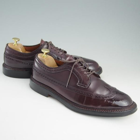 美品★オールデン 8D【定価￥140,800-★コードバン仕様/975】バリーラスト/ロングウイング/#8/赤茶/メンズ/Alden★f133