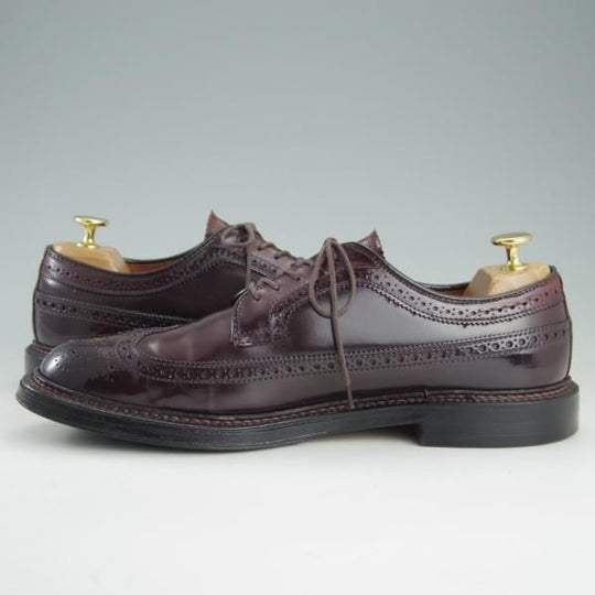 美品★オールデン 8D【定価￥140,800-★コードバン仕様/975】バリーラスト/ロングウイング/#8/赤茶/メンズ/Alden★f133