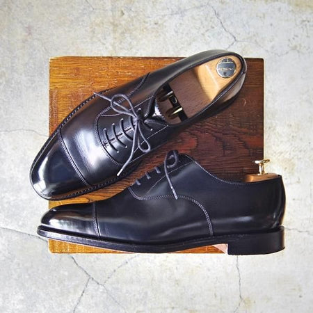 極上★(英)Loake/ローク 7.5F【★ALDWYCH/オールドウィッチ】ストレートチップ/カーフ/黒/メンズ★f134