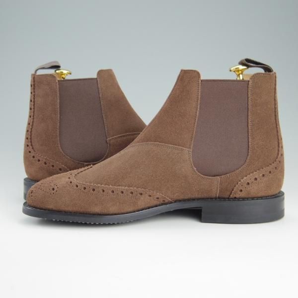 新品★チャーチ 80F/UK8【ダイナイトソール仕様★RAVENFIELD/81ラスト】5都市ロゴ/サイドゴアブーツ/スエード/メンズ/Church's★f135