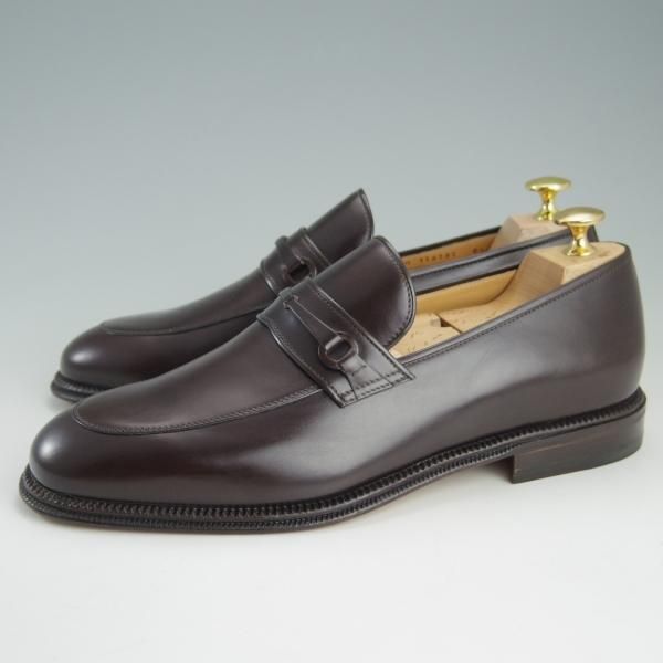 新品★(伊)タニノクリスチー SIZE 6.5【デッドストック品★2段コバ仕様/ビットローファー】128282/カーフ/濃茶/TANINO CRISCI★f138