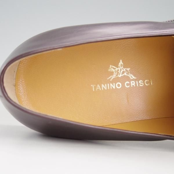 新品★(伊)タニノクリスチー SIZE 6.5【デッドストック品★2段コバ仕様/ビットローファー】128282/カーフ/濃茶/TANINO CRISCI★f138