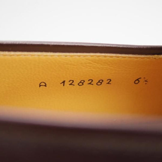 新品★(伊)タニノクリスチー SIZE 6.5【デッドストック品★2段コバ仕様/ビットローファー】128282/カーフ/濃茶/TANINO CRISCI★f138