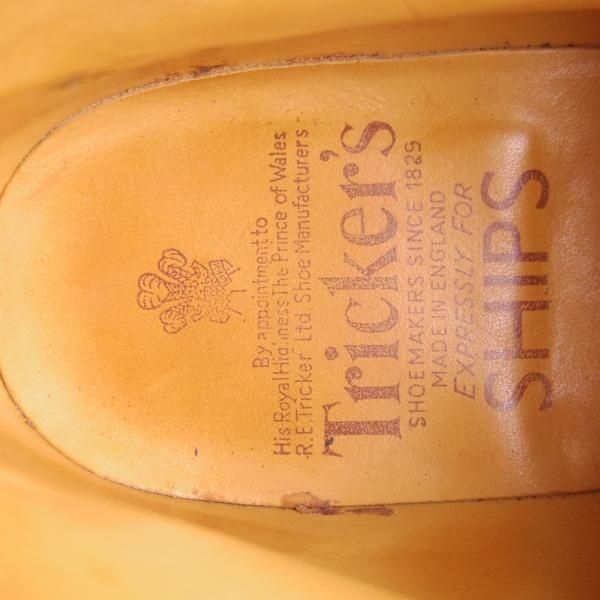 極美品★トリッカーズ SIZE 6.5【貴重★ダイナイトソール仕様/シューティングブーツ】シップス別注/6199/グレインレザー/Tricker's★f149